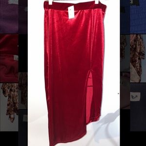 Suede Asymmetrical Skirt NWT